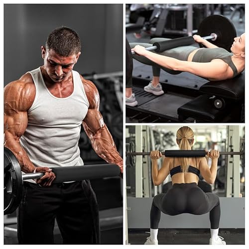 flintronic Langhantel Polster, Extra Dicke Nackenpolster Langhantel- Barbell Pad, Hip Thrust Pad mit Klettverschluss für Hüftstöße, Kniebeugen, Gewichtheben, Bietet Polsterung für Nacken,Dumbbell Neck