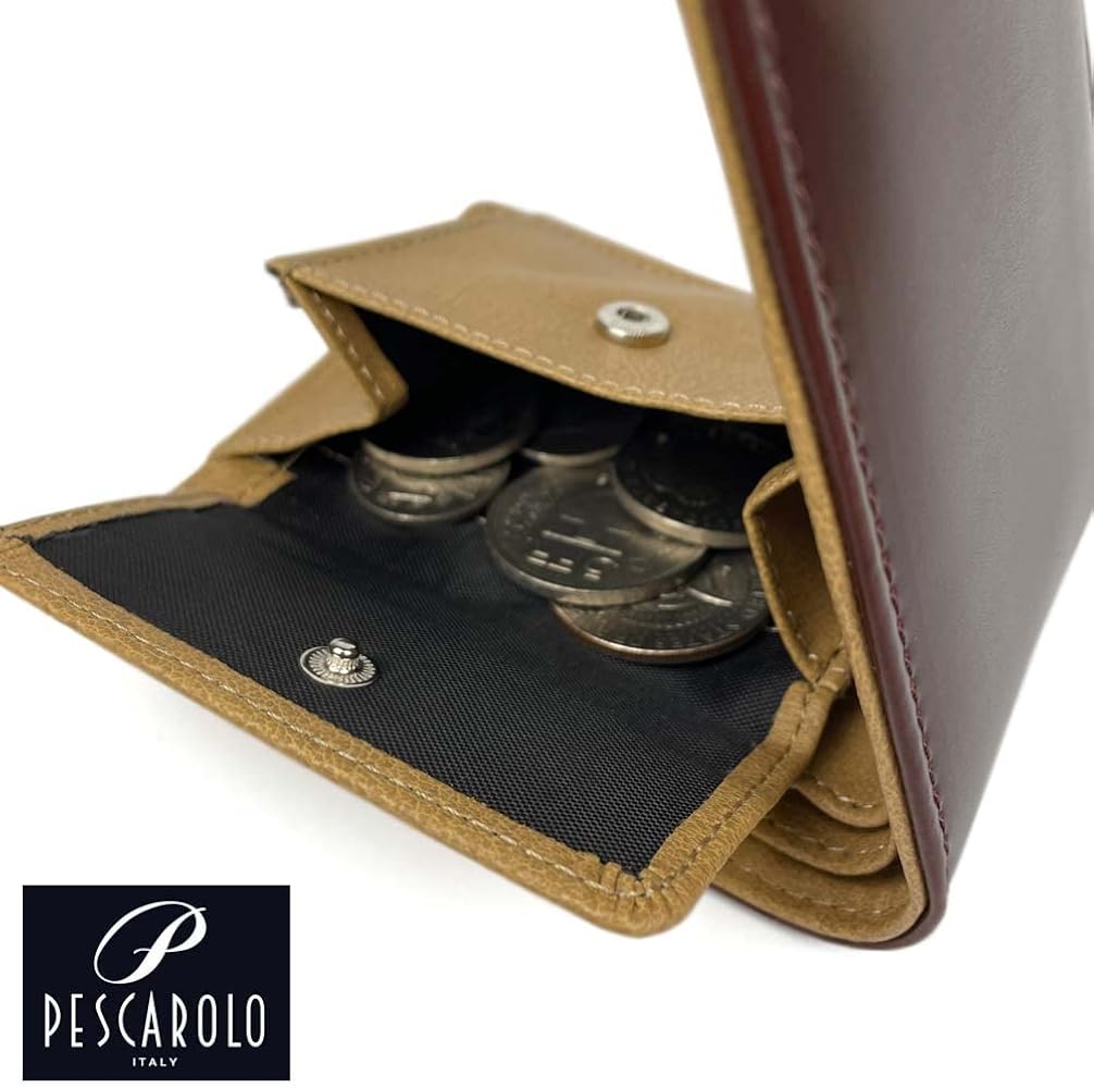 Amazon | PESCAROLO ペスカロロ イタリアンレザー2つ折り財布 ショート