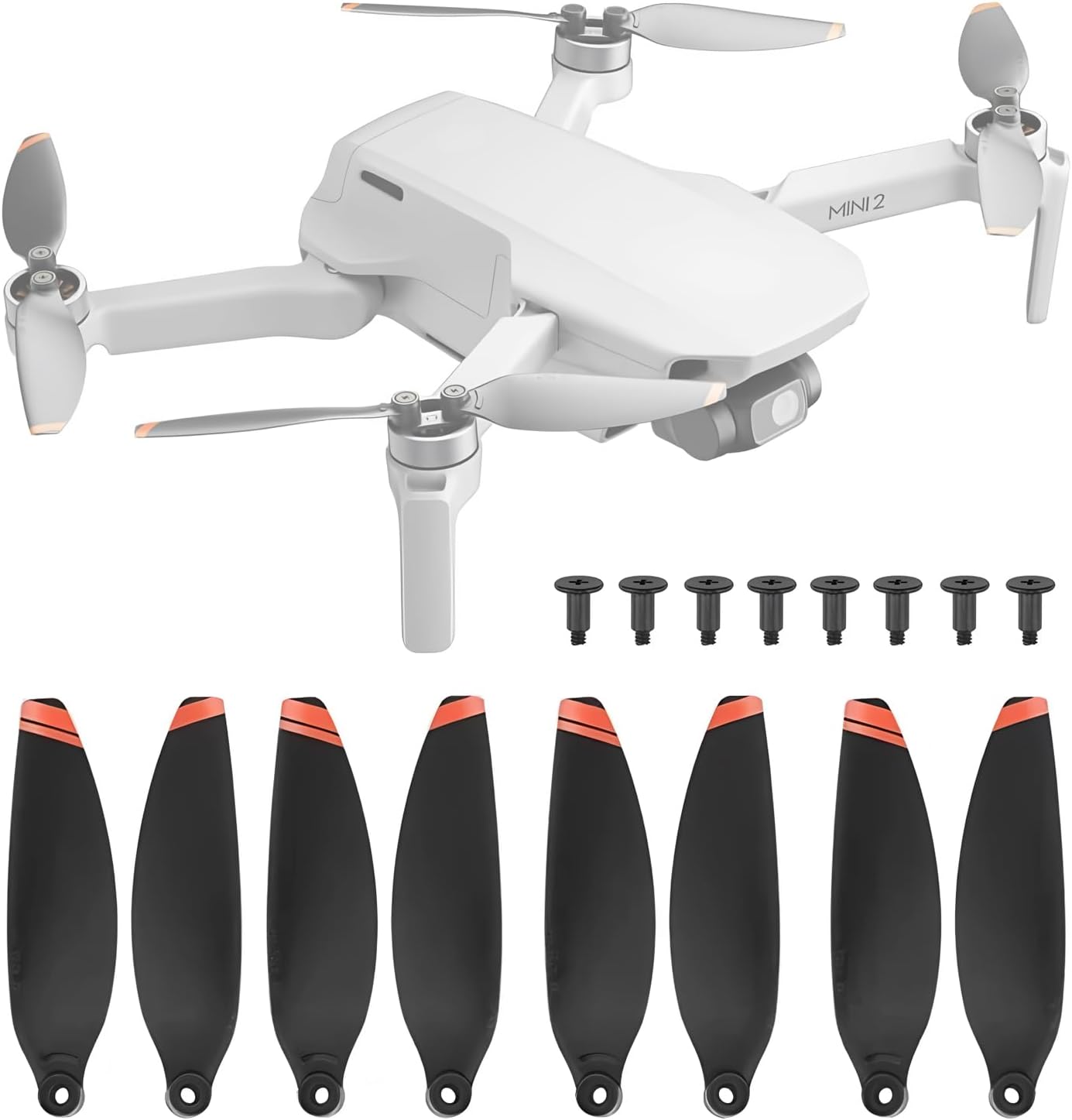8Pcs Mini 2 Propellers for DJI Mini 2 & Mini 2 SE Mini 4K Drone Replacement Spare Parts Accessories Low-Noise Quick-Release Blades Props