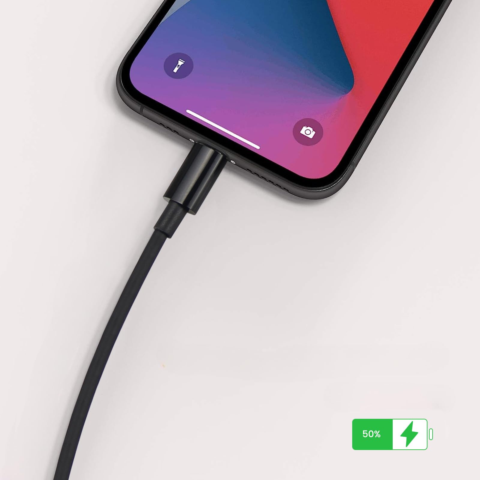 Short USB C To C Cable 5 Pack - 1ft 60W Fast Charging Cord For IPhone, Galaxy, IPad & More