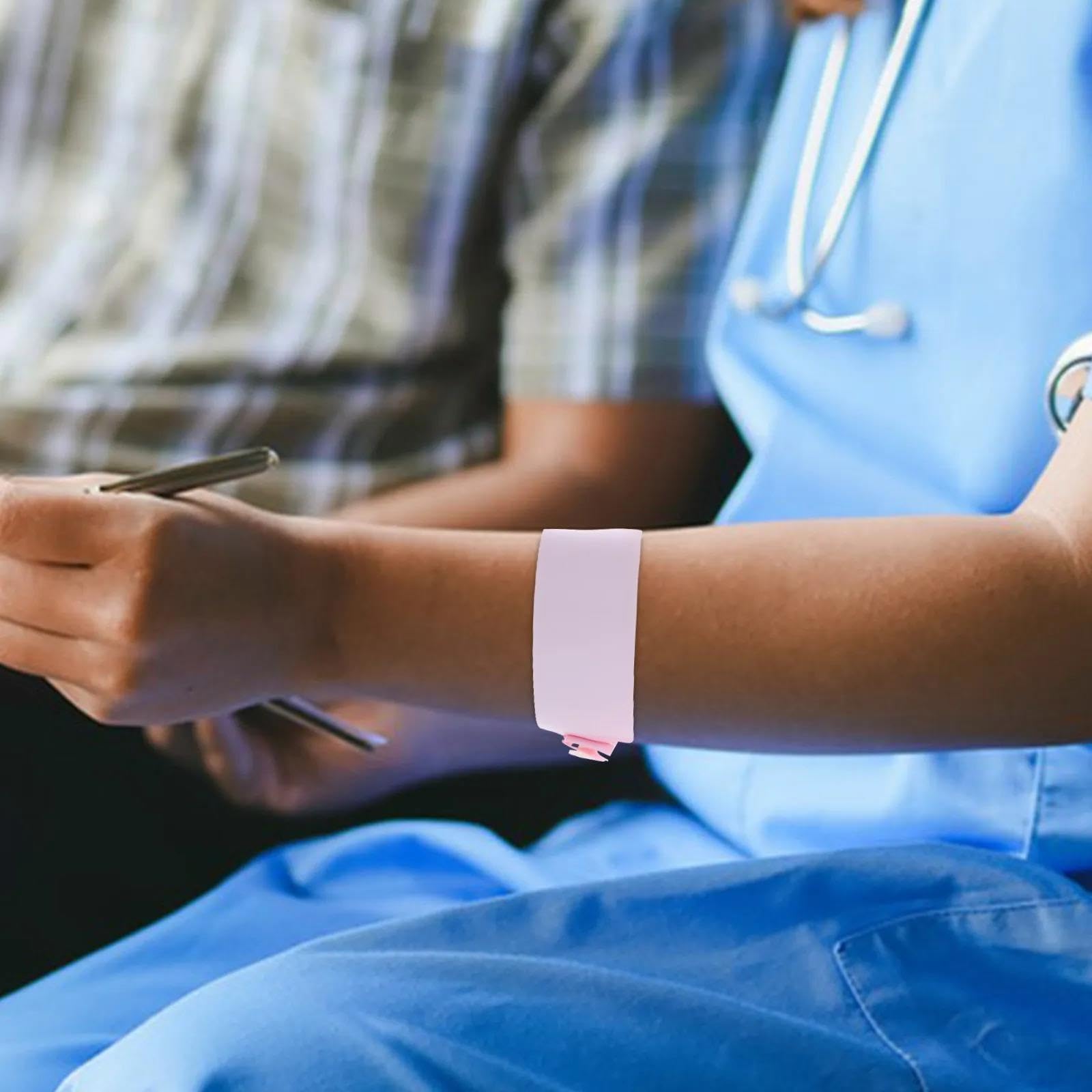 100 pulseras de identificación de paciente.