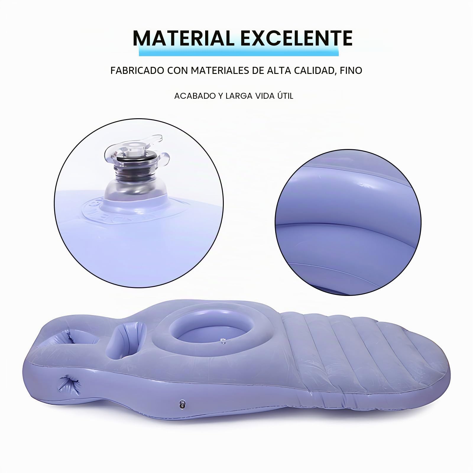 Almohada Inflable para El Embarazo, Almohada De Maternidad con Orificio para El Abdomen, para Un Soporte óptimo Durante El Sueño Y Soporte para La Barriguita, Brown