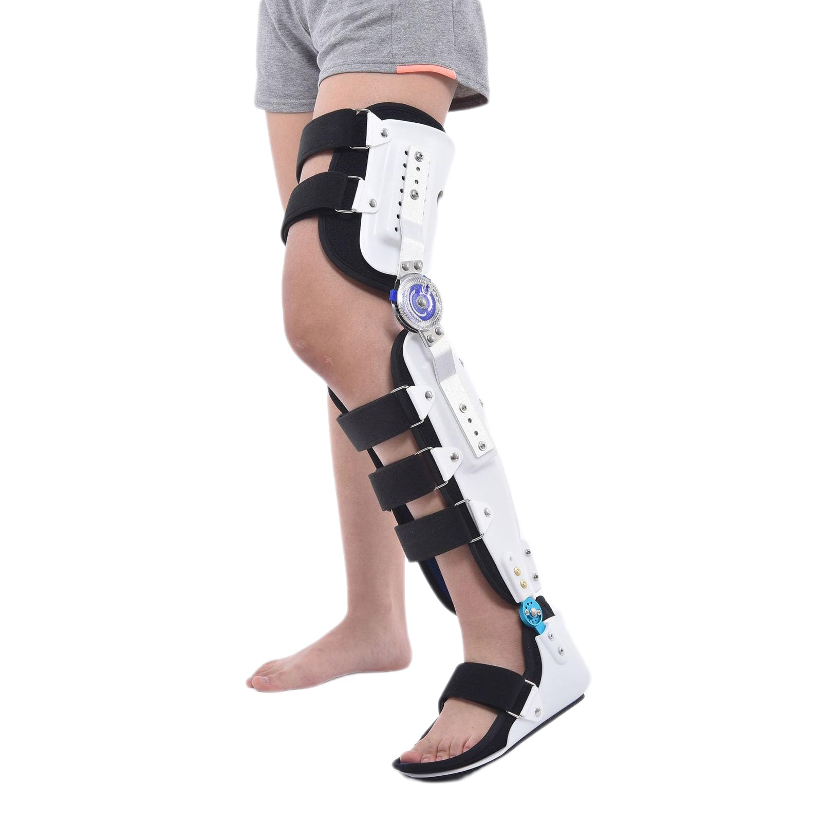 WDSOPK Knee Orthosis Support Joint Stabiliser Adjustable Hinged Hip Joint Abduction Orthosis Leg Brace Joint Attachment Bracket for ACL, PCL, MCL, Arthritis,A Right,B Right (B Left A)