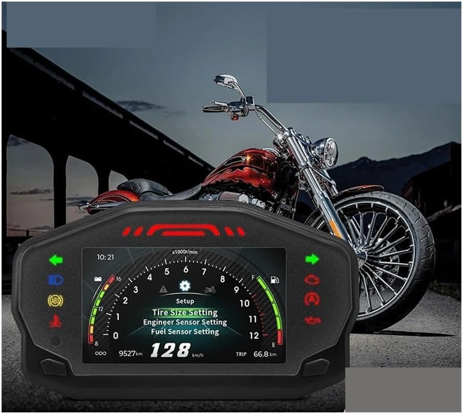 Motorcycle Speedometer Gauge Tachometer for Motorcycle Digital Odometer for 2 4 Cylinders Moto Dashboard Gauge Signal