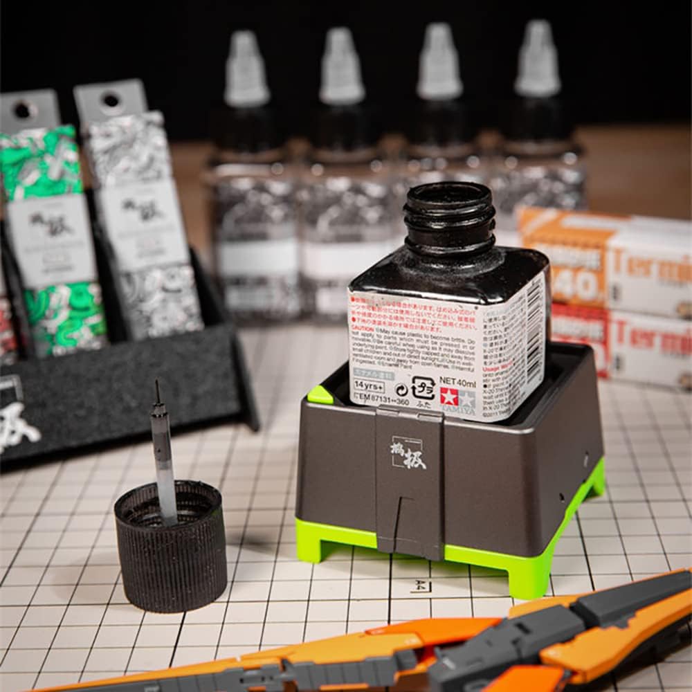 Mini Magnetic Turbine Type Paint Shaker DIY Model Paint Electric Shaking Machine Paint Dilution Mixer with 50ML Bottle