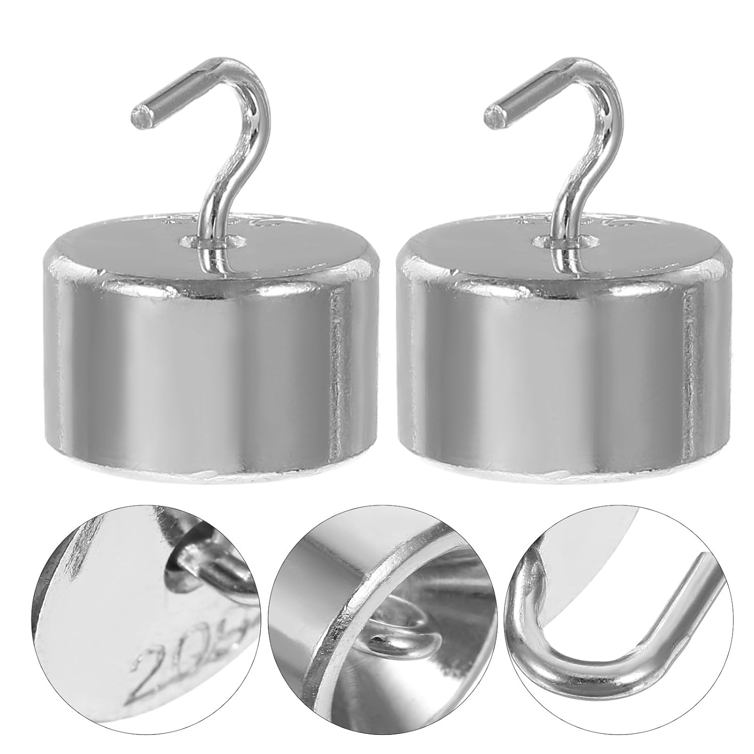 50pcs Lab Hook Weight Set 20g Each Chromium-Plated Iron Calibration Weights for Physics and Science Laboratory Experiments with 1000g Combined Weight