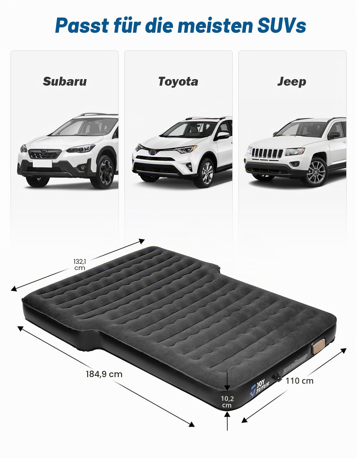 JOYTUTUS Auto Matratze, selbstaufblasende SUV Luftmatratze,für Kofferraum, Reisen/Camping/Zuhause/Outdoor