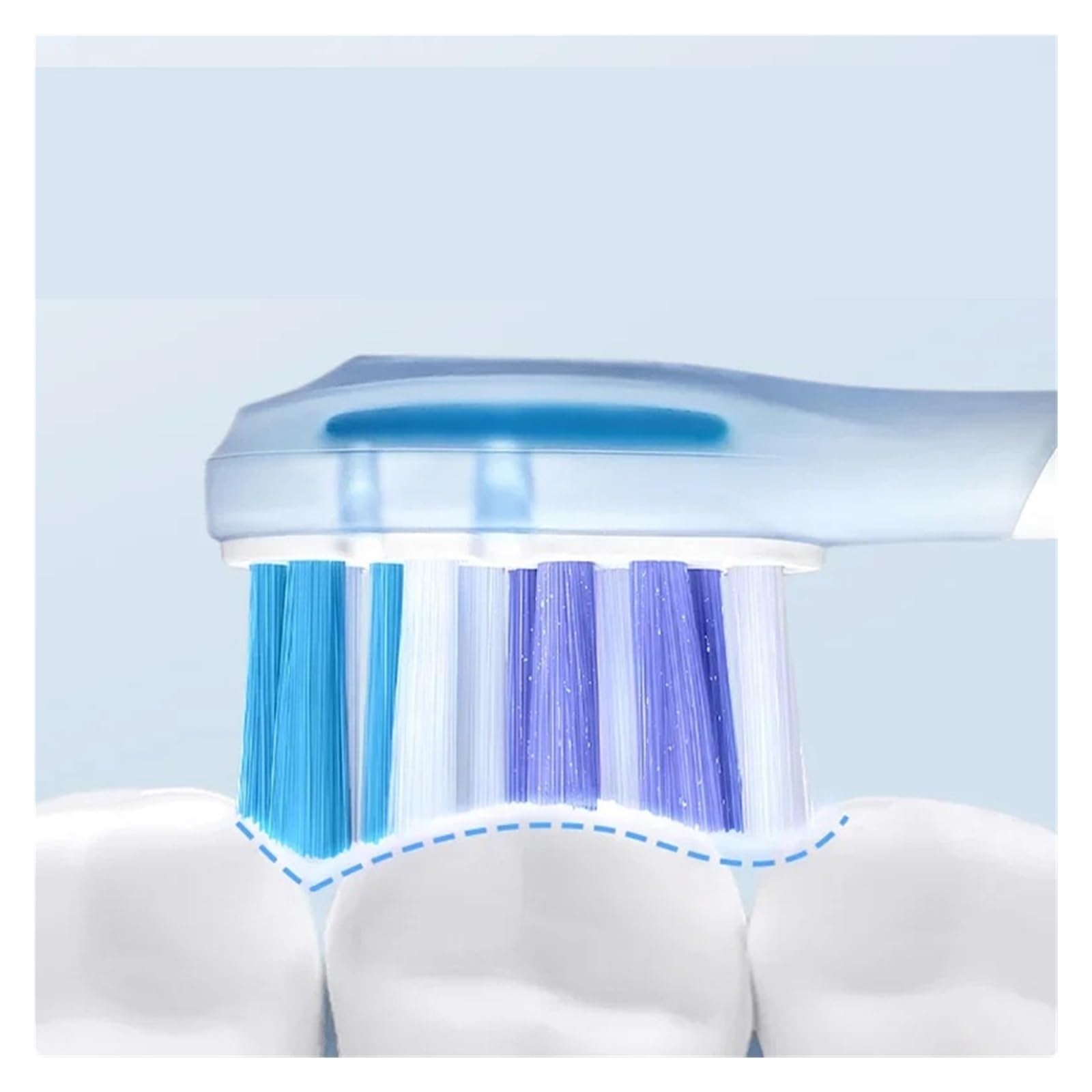 Testine, Compatibile Con USMILE, Y1S Y4 U1 U2 | Testine di ricambio, U3, serie P1 P4, plastica, 4 o 6 pezzi(6pcs BluePurple)