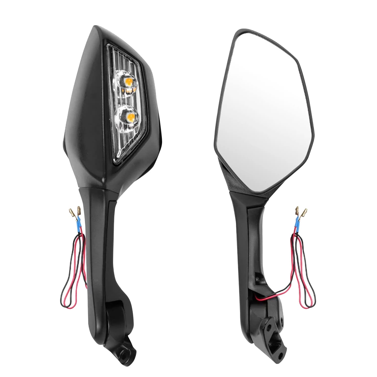 OTOROYS Adjustable Rear View Side Mirror with Turn Signal Led Indicator