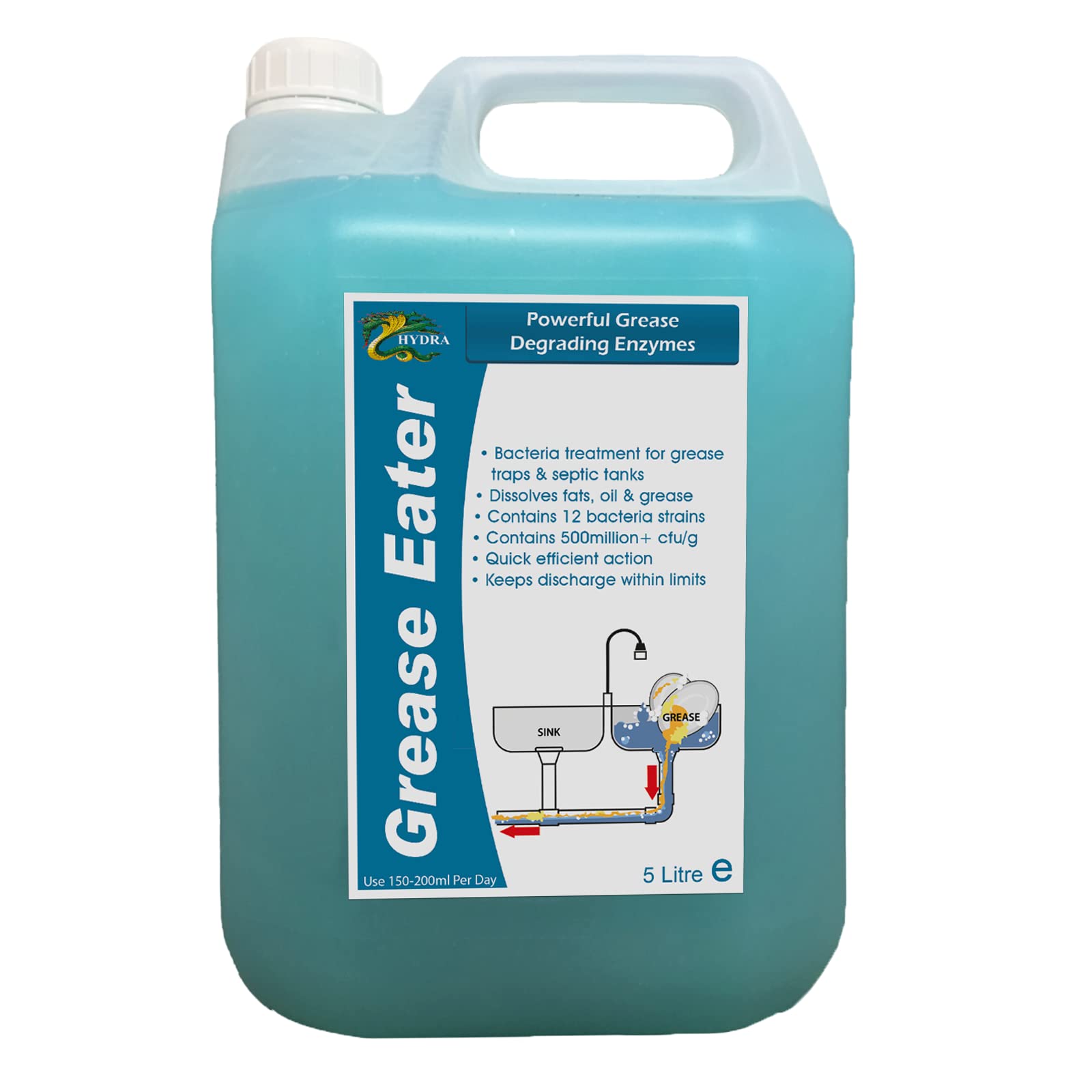Buy Hydra Grease Eater Grease Trap Enzyme Cleaner & Degreaser Heavy