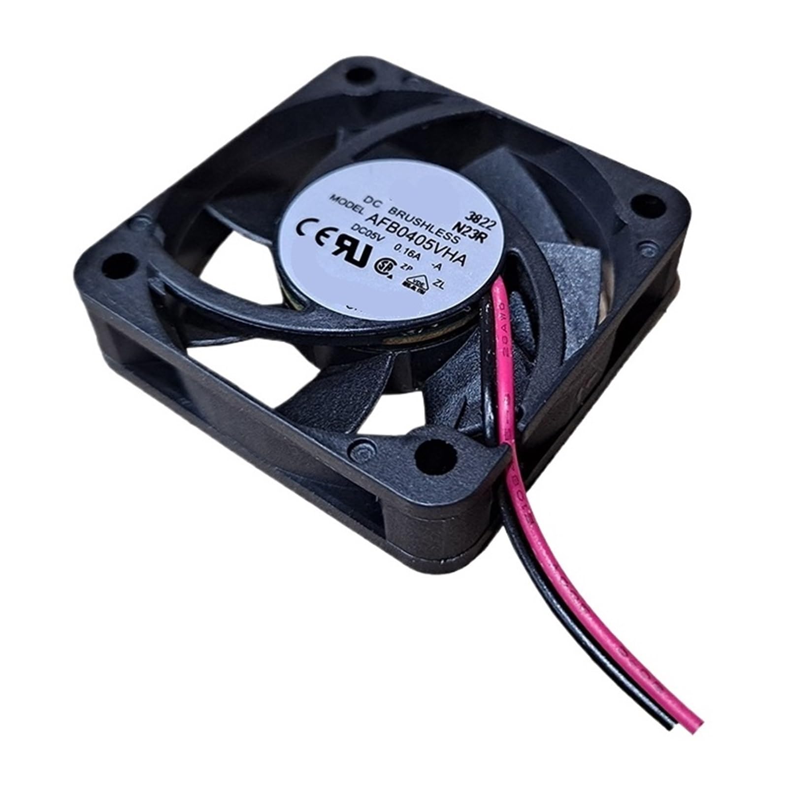 Lzikkgki One Color Afb0405vha-A 5V 0.16A 4010 Two Wire Cooling Fan