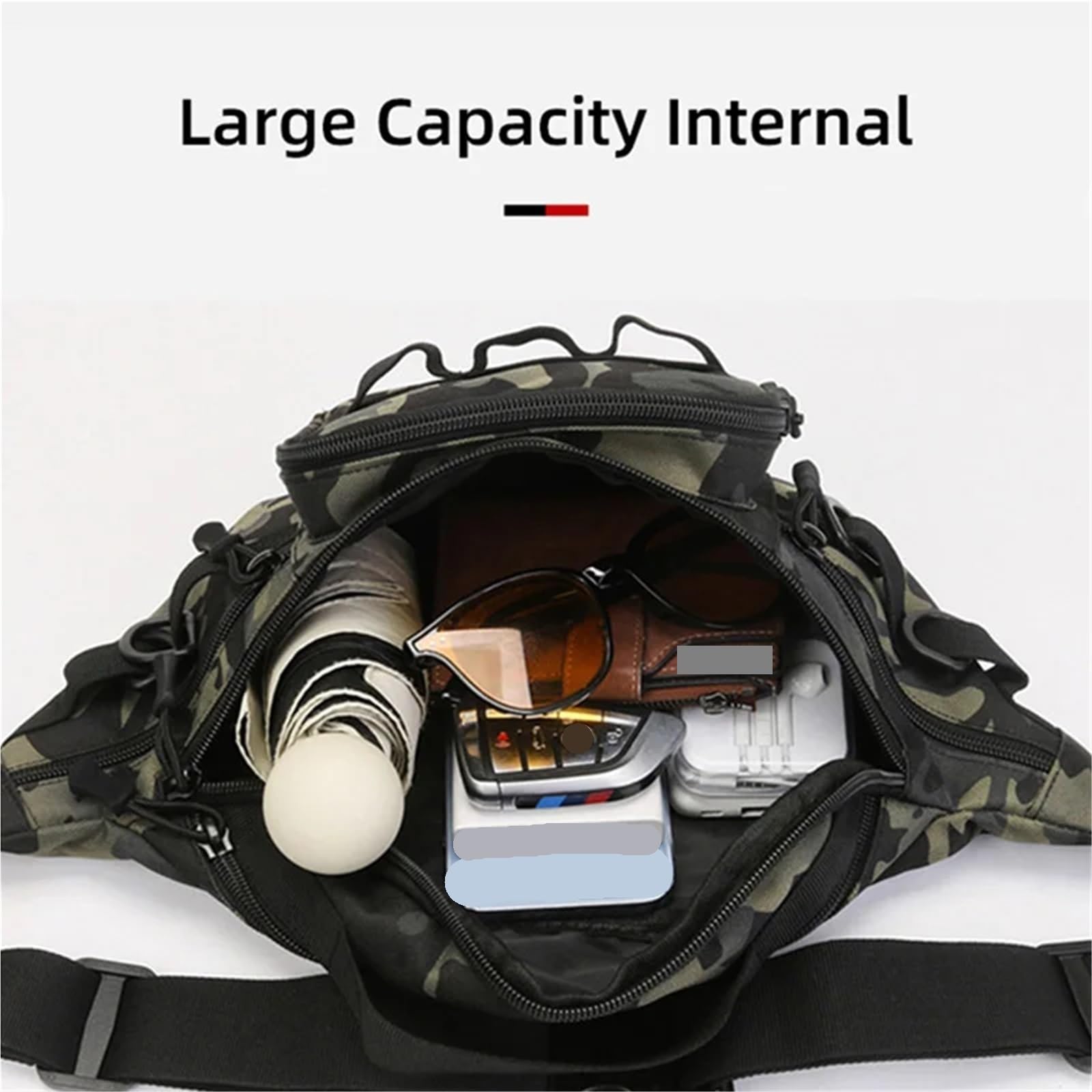 Sac de Pêche Sac de pêche for leurres de pêche, Sac à Dos de Poitrine, Sac de Voyage Multifonctionnel étanche for Hommes pour Randonnée Voyage