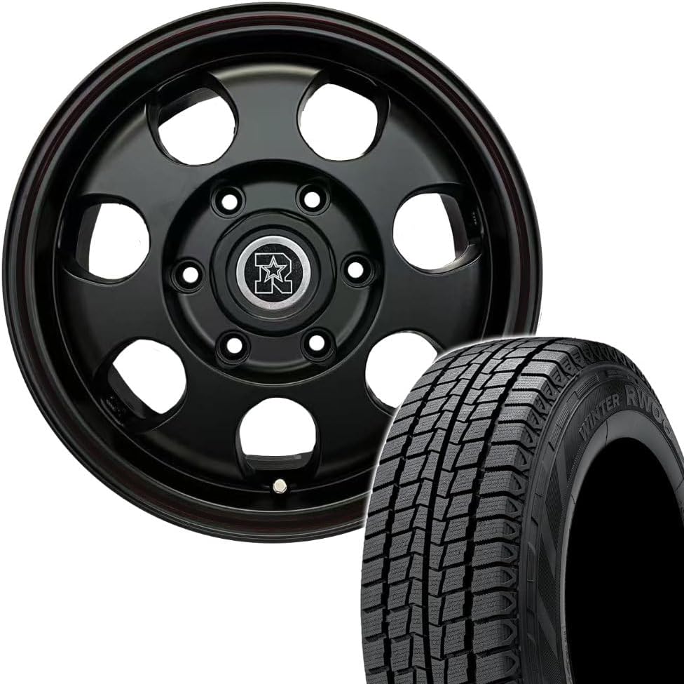 ハイエース　スタッドレスタイヤ 195/80R15 アルミホイールセット 限定激安スタッドレス(インターミラノ/マッドバーン)15インチ【195