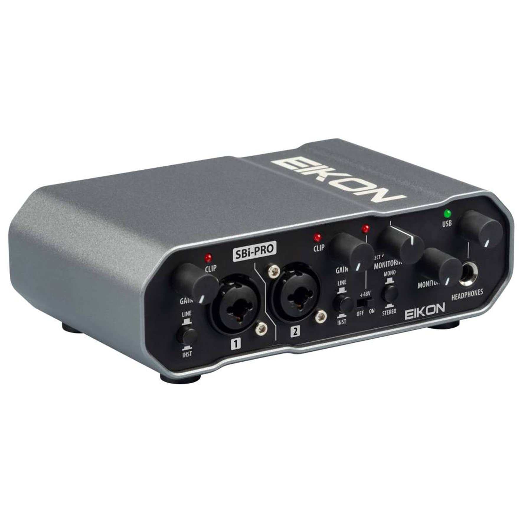 Proel EIKON SBi-PRO - Interfaccia audio USB 2.0 con 2 In & 2 Out, qualità da studio per la registrazione domestica o mobile, lo streaming live o il podcasting