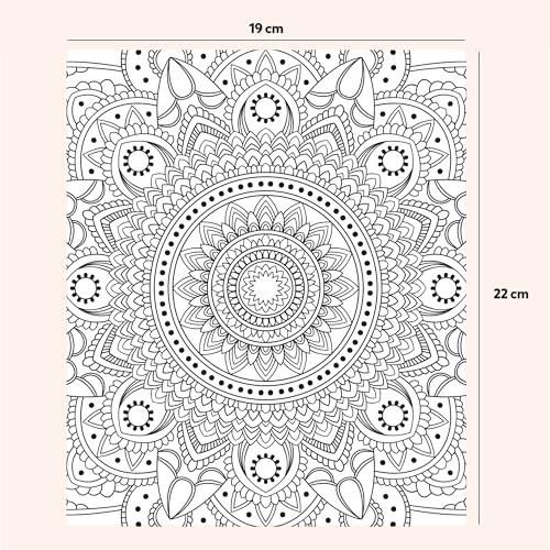 Image of Little Berry DIY Mandala Art Kit for Girls 9-12 Years | Art & Craft Kit for Girls | Colouring and Painting Set for Kids with 12 Mandala Designs and Sketch Pens | Gift Set for Kids Age 9+