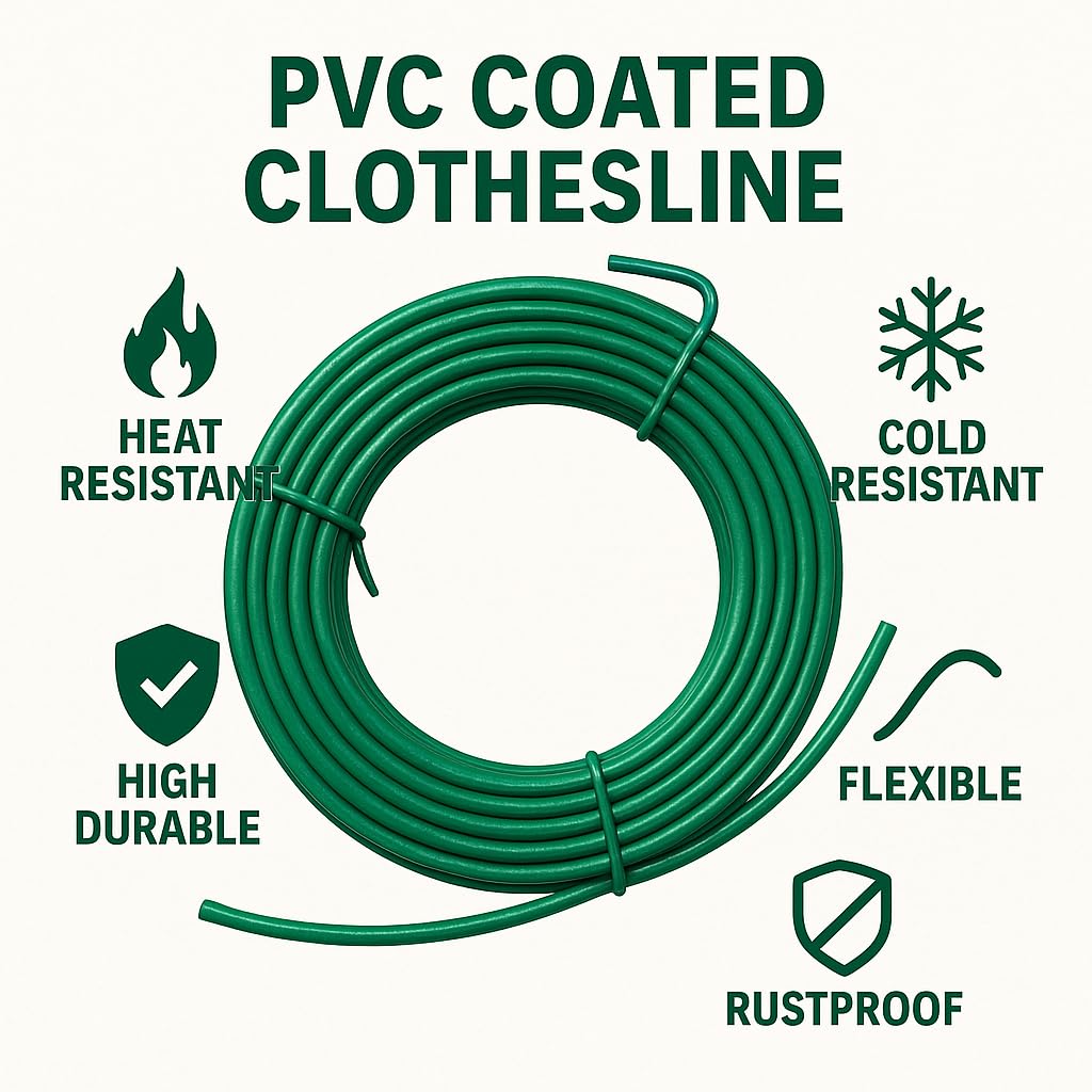 Heavy Duty Clothesline - 10m, 3 Pack -2