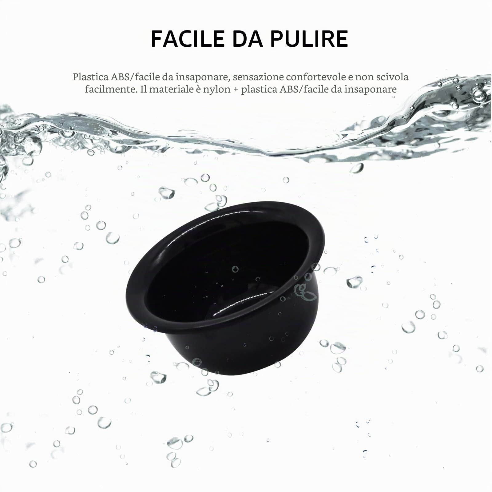 Kit di rasatura per uomo, set universale in acciaio inox con ciotola da barba, il miglior supporto per rasoio di sicurezza, per rasoi manuali, lame, pennello da barba, ciotola da barba