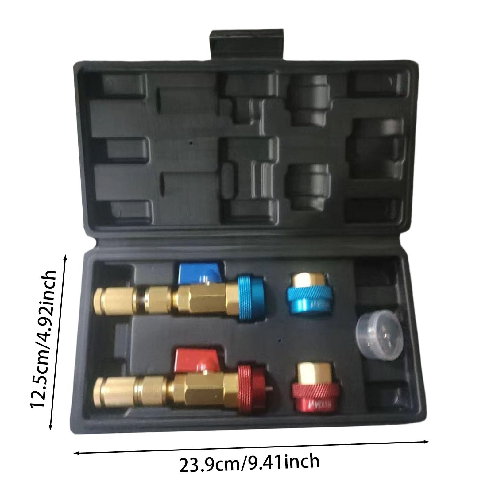 AC-Ventilkernentfernungswerkzeug, für R134A für R1234YF Ventilkernentfernungs-Installateur Werkzeug-Set, 12-teiliges Klimaanlagen-Ventilkern-Kühlung für JRA Schrader-Ventil