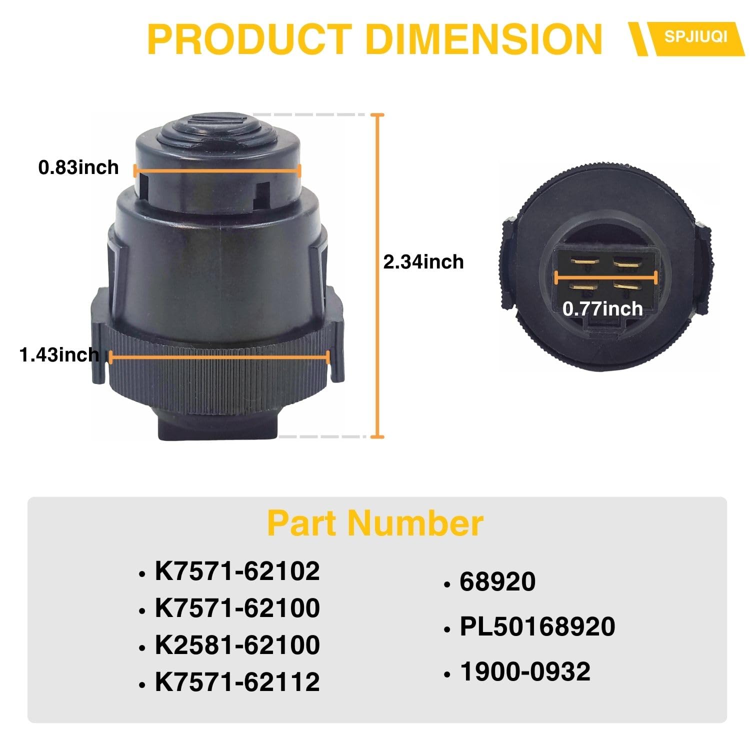 switch 有機 Amazon.com: GoaMotors K7571-62102 Ignition Switch Compatible