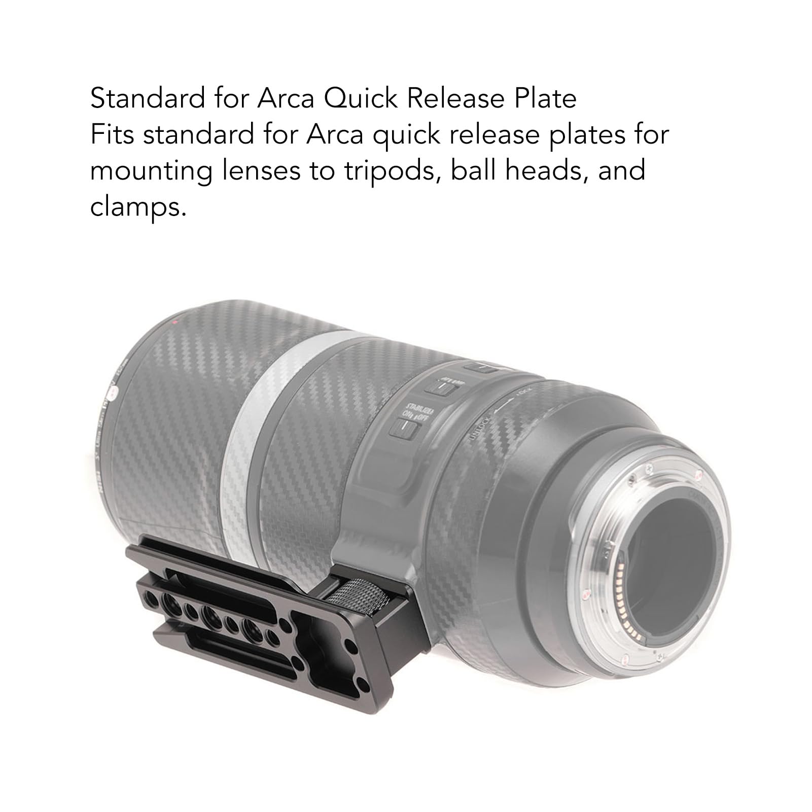 Kamera objektiv Stativ Ersatz Sitz Aluminium 1/4in 3/8-Zoll Loch für Arca Schnell Spanner Platte Objektiv Kragen Fuß ständer für RF 600mm 800mm F11 is STM Objektiv