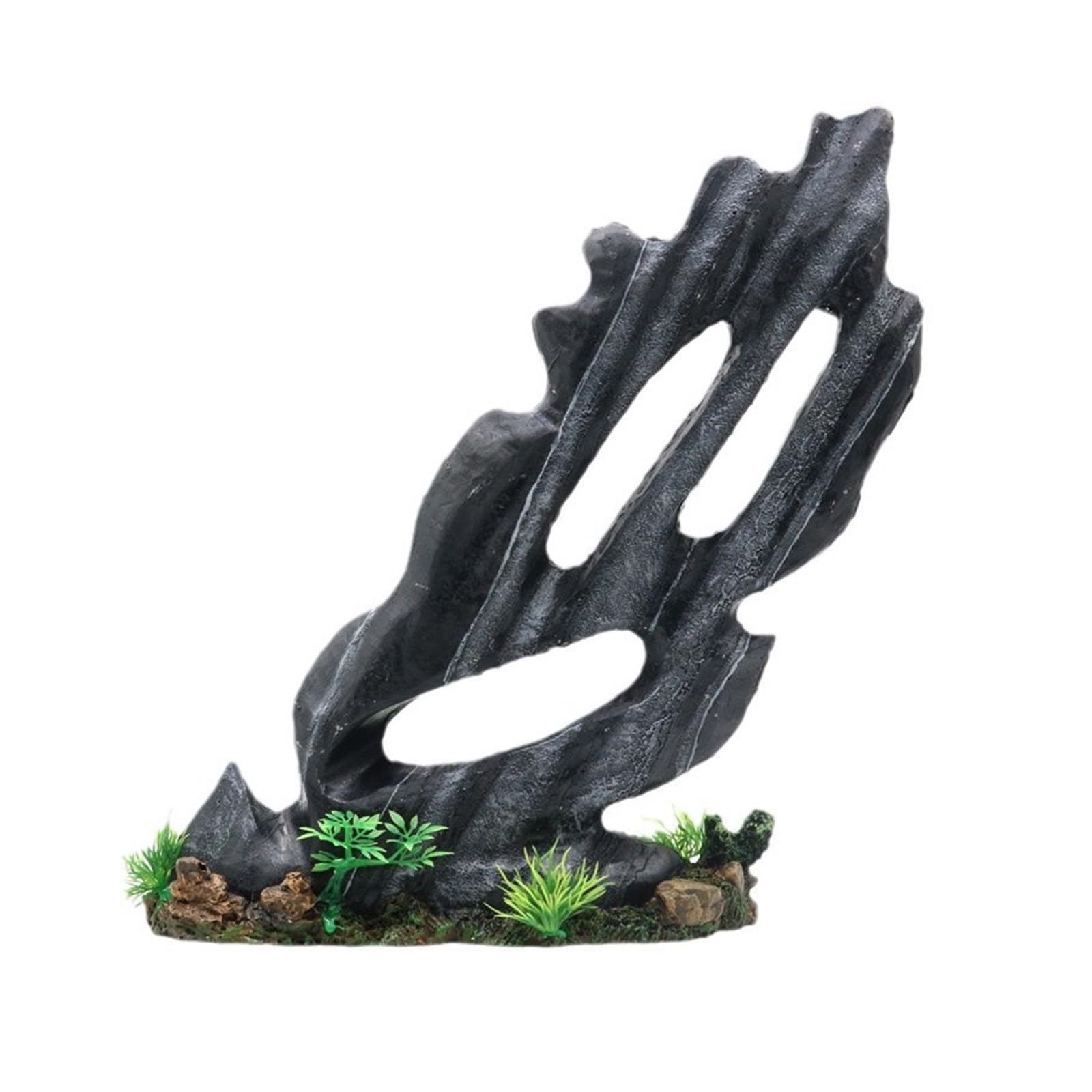 FishTank Garnelen-Zucht, Steingarten, Berg-Ornament für Aquarien, Terrarien, Landschaftsbau, Unterschlupf, Aquarien, Ornamente