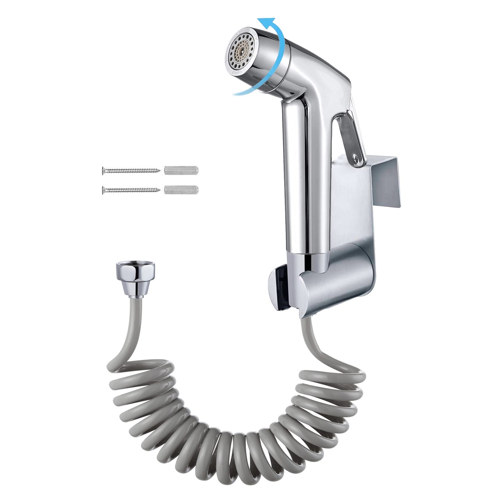 Soffione Doccia Per Bidet Portatile - 3 Teste In Alluminio, Sistema Pulizia Igienico