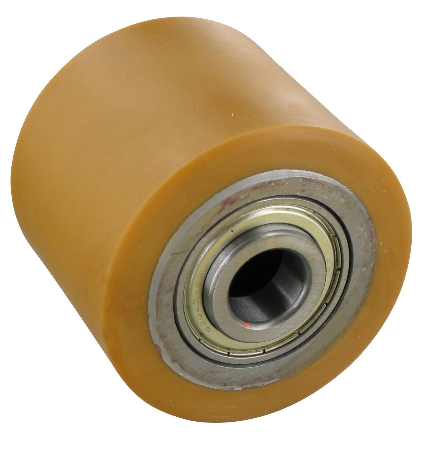 Rollentechnik Roulette en polyuréthane pour transpalette 80 x 40 mm Longueur d'encastrement 45 mm Alésage : 20 mm