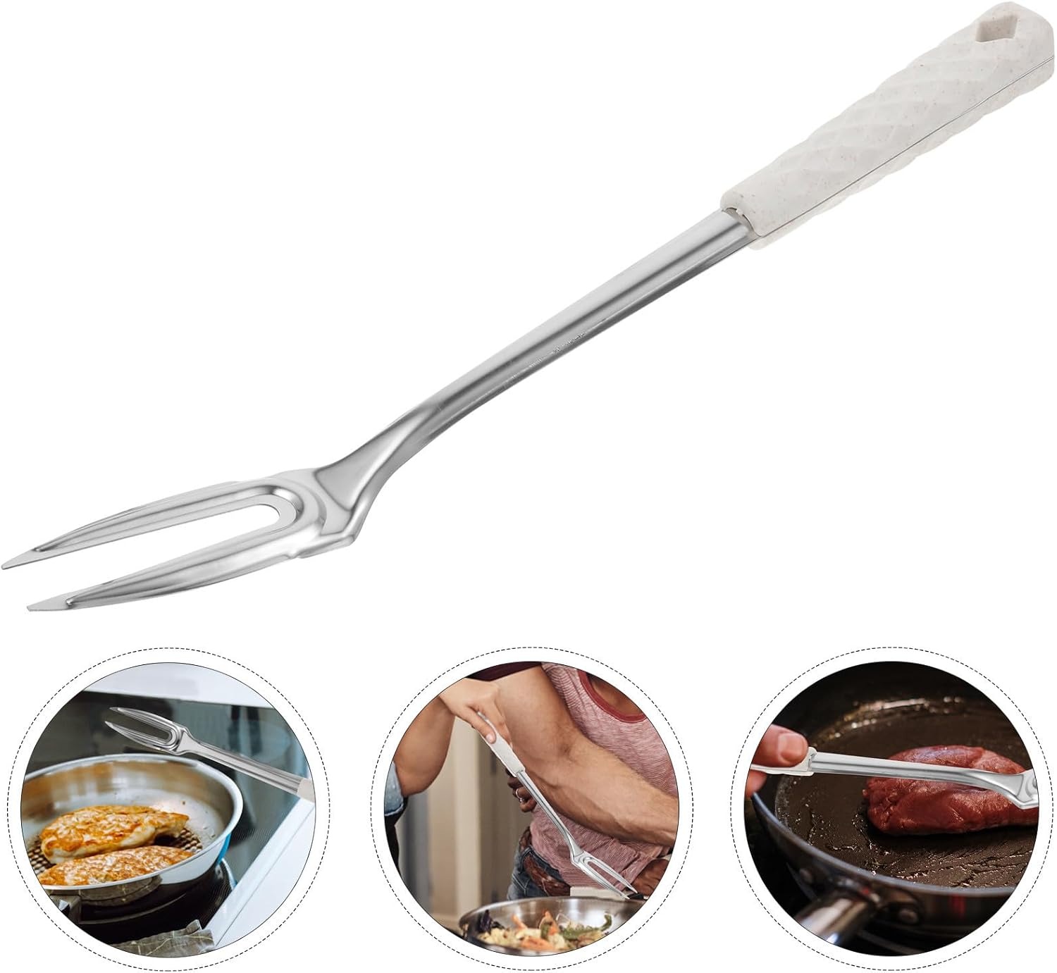 Stainless Steel Carving Fork Meat Fork for Home Kitchen Use