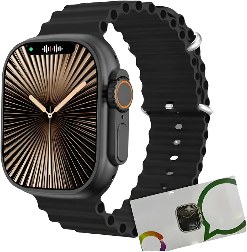 Relógio Inteligente U4 Plus 49 mm 6GB de Memória, GPS, NFC, Tradutor e Pulseiras Extras (Pr)