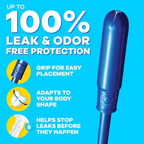 Miniatura 14 de Tampax Tampones de perlas para mujer, con trenza LeakGuard, absorción Super Plus, sin perfume, 100 unidades (2 paquetes de 50)