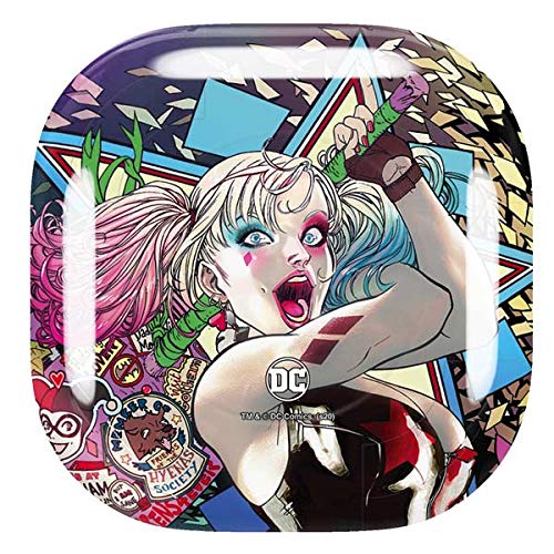 Skinit Decal Audio Skin Compatible with Samsung Galaxy Buds Pro - Officially Licensed Warner Bros Colorful Harley Quinn Design