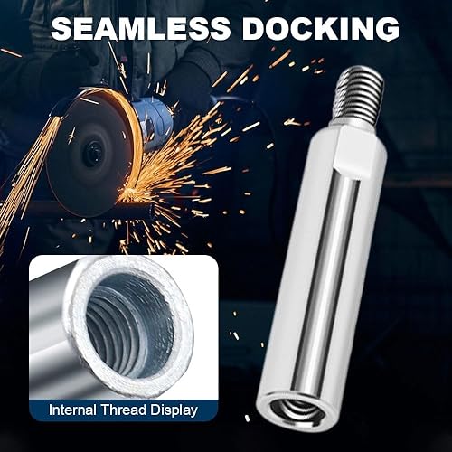 Miniatura 8 de Barra de extensión de amoladora angular mejorada, palanca adaptadora de máquina pulidora de rosca M10, extensión de amoladora angular para amoladora