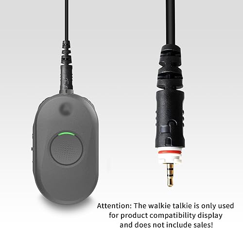 Miniatura 3 de WODASEN CLP1010e Auricular CLP1080e Auriculares C-Swivel Radio Ear Piece Walkie Talkie Headset con micrófono PTT Compatible con Motorola CLP 1010e