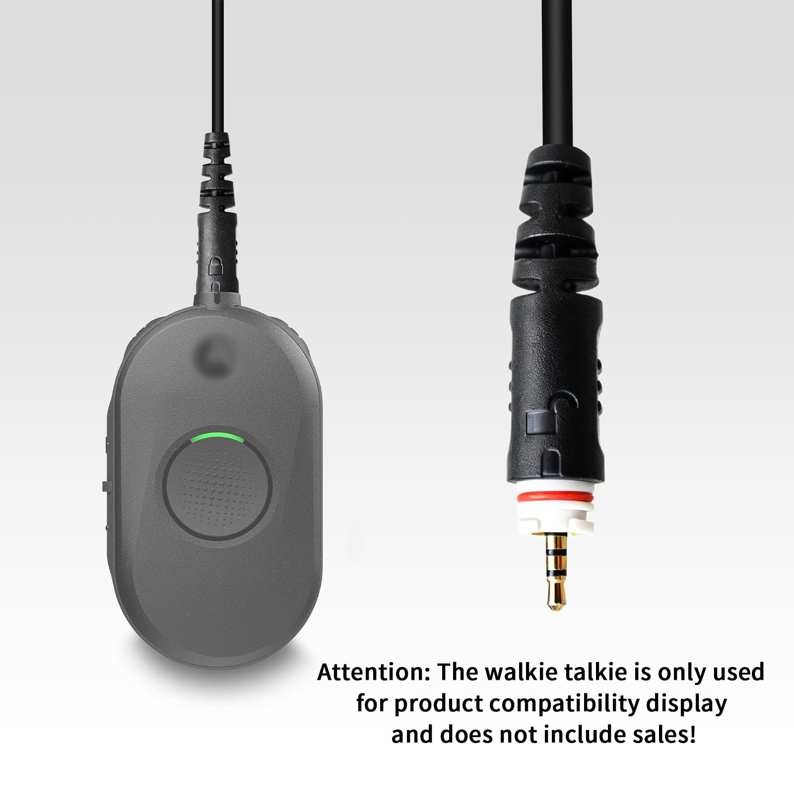 WODASEN 4 Pcs CLP1010e C-Swivel Walkie Talkie Earpiece With PTT Mic G - View #5