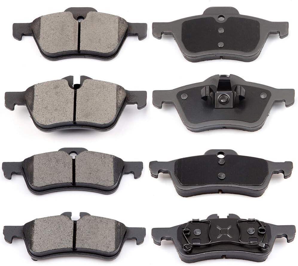 ECCPP D939-7841 D1060-7842 Front & Rear Ceramic Disc Brake Pad Set Fit For Mini Cooper 2002-2008