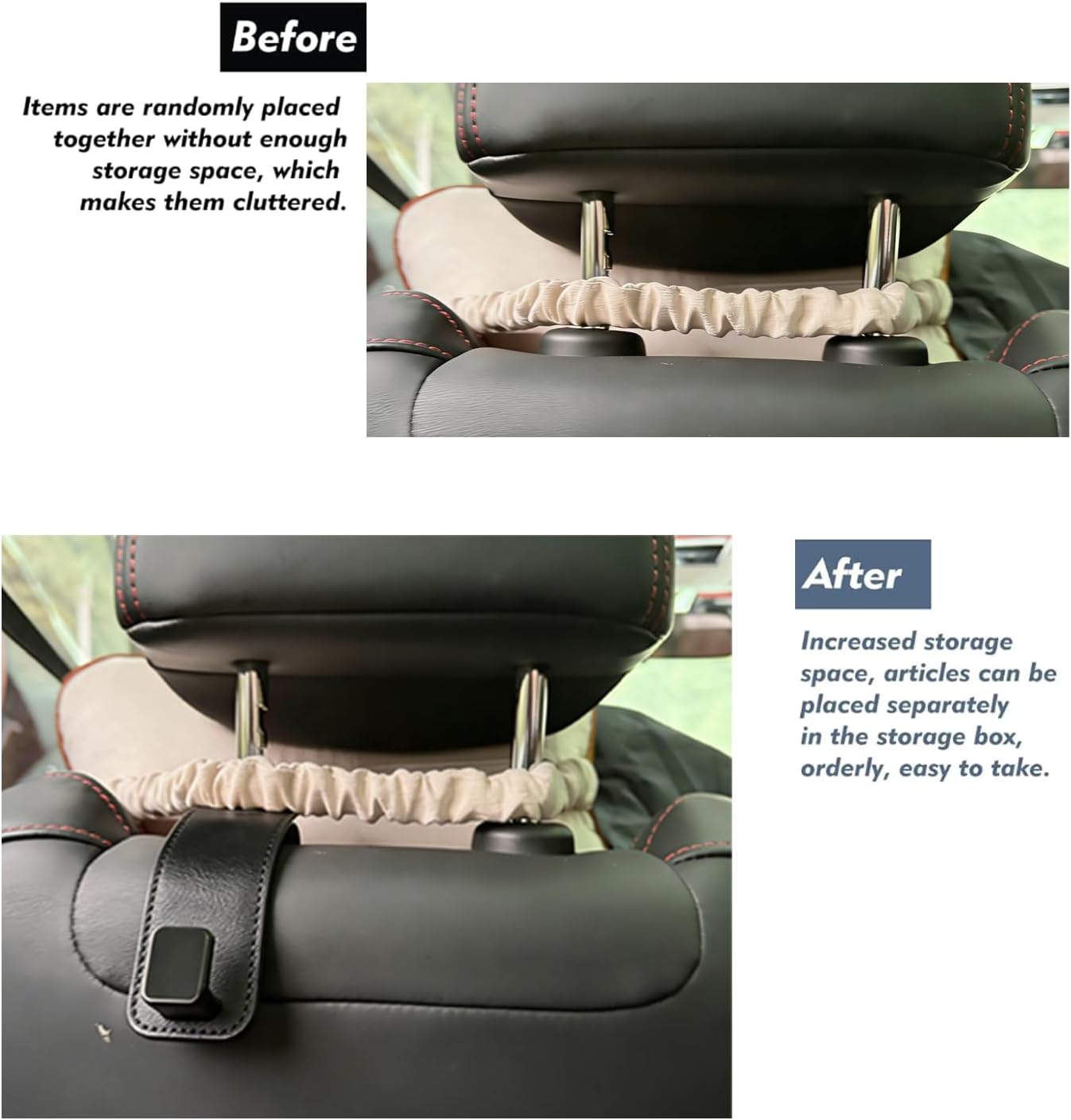 4pcs for（ Double Layers） 2025 Hon da Civic Center Console Organizer Armrest Box Tray Glovebox Hidden Storage Compartment Seat Headrest Hook for 2022 2023 2024 2025 2026 Hon da Civic Accessories