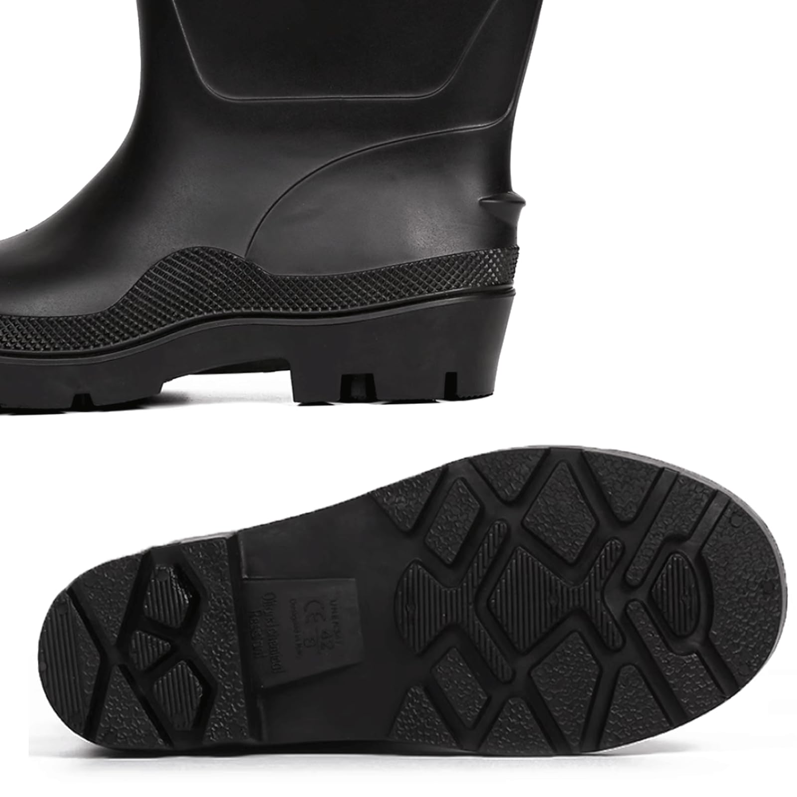 Genouillère avec Cuissardes élastiques réglables et Chaudes, Hauteur 60cm, pour Hommes et Femmes, Travail agricole Bottes Anti-Boue