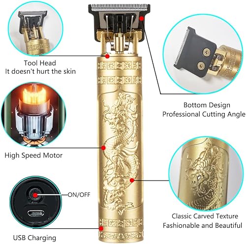 Miniatura 3 de Cortapelos para hombres, cortadora de pelo inalámbrica, cortapelos con 10 piezas Earpick