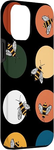 Miniatura 3 de Funda para iPhone 12 Pro Max Vintage Spring Bumble Bee de los años 70 con diseño de lunares