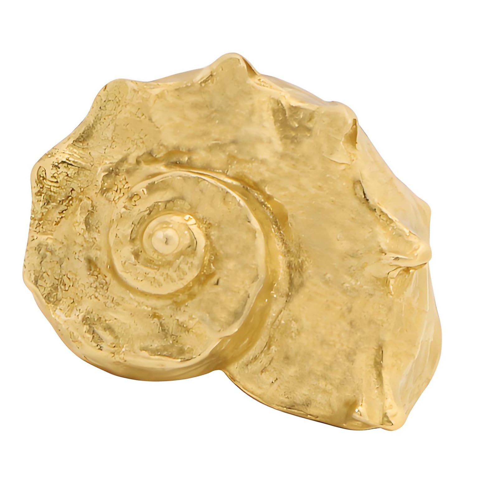 Msioytog Primary Color Easy Install Brass Wardrobe Knob Conch Shape Drawer Handle Cupboard Pulls Modern Conch Shape Drawer Handles Dressers Replacement