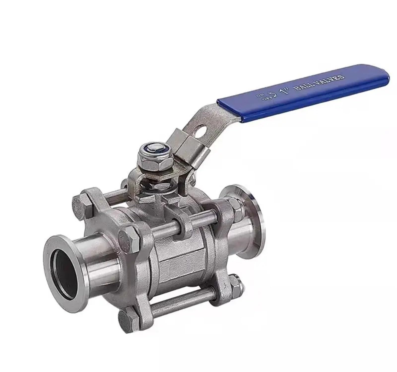 Ieeoncnon Ball Valve Kf16 Kf25 Kf40 Kf50 Sus304 Sanitary Stainless Steel Vacuum With Homebrew Clamp End (Kf-40)