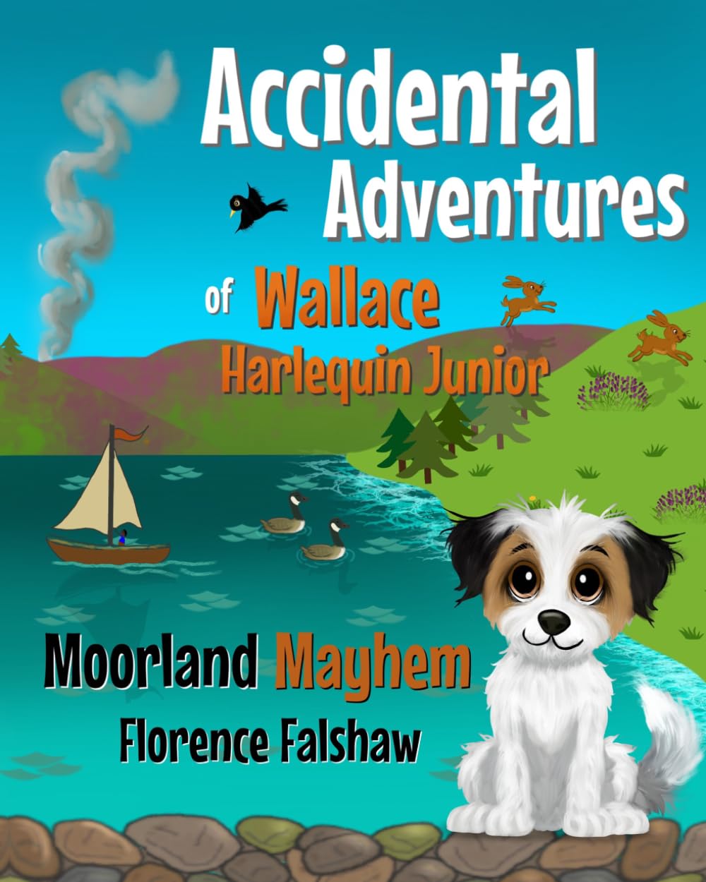 Moorland Mayhem: An Adventure Story with Wallace the Dog in Rhyme for Children 3-8 (The Accidental Adventures of Wallace Harlequin Junior) (The ... Junior: Rhyming Dog Stories for Kids)