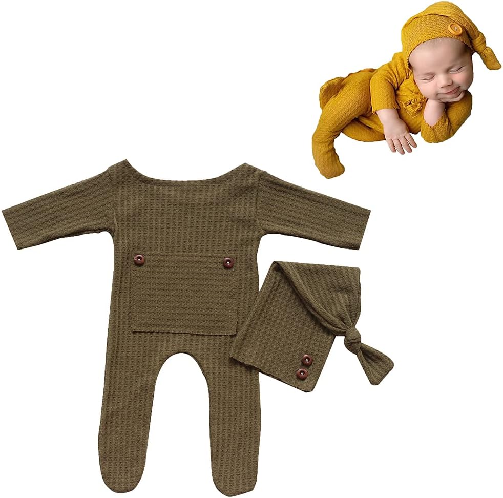 Newborn Baby Photography Bodysuits Outfits Boy Girl Infant Photo Crochet Romper Outfit