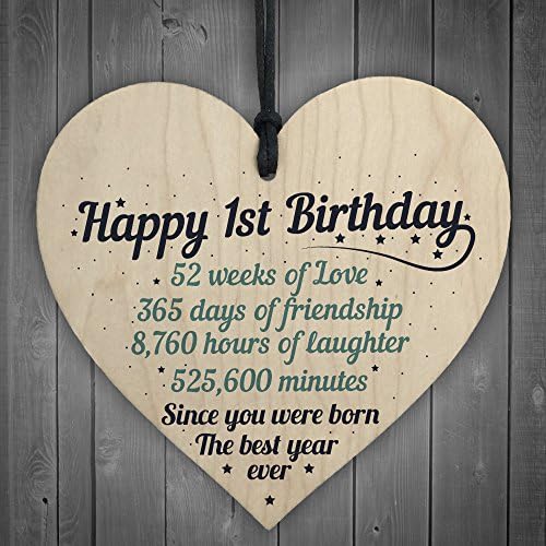 RED OCEAN 1st First Birthday Baby Daughter Son Grandson Grandaughter Nephew Niece