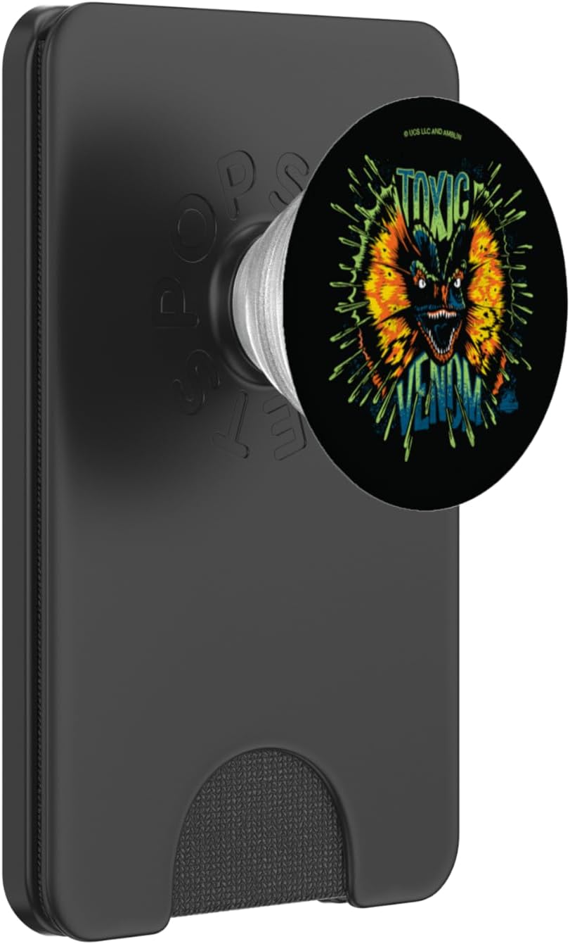 Jurassic Park Neon Toxic Venom Dilophosaurus PopSockets Adhesive PopGrip
