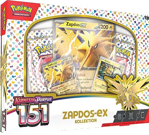Pokémon-Sammelkartenspiel: Kollektion Karmesin & Purpur – 151: Zapdos-ex
