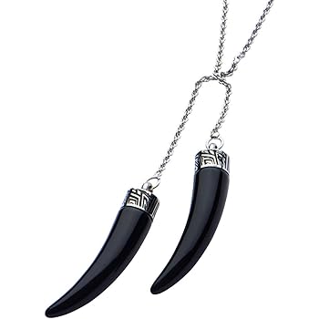 INOX Marvel Black Panther Twin Claw Stainless Steel Pendant Necklace