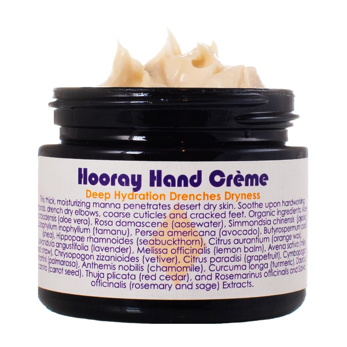 LIVING LIBATIONS - Organic Hooray Hand Crème | Natural, Wildcrafted, Vegan Clean Beauty (0.5 oz | 15 ml)