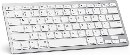 Omoton. - Teclado Bluetooth ultra delgado, compatible con iPad Pro 1112.9 2018, nueva iPad de 9.7 pulgadas, iPad Air, iPad Mini, iPhone y otros