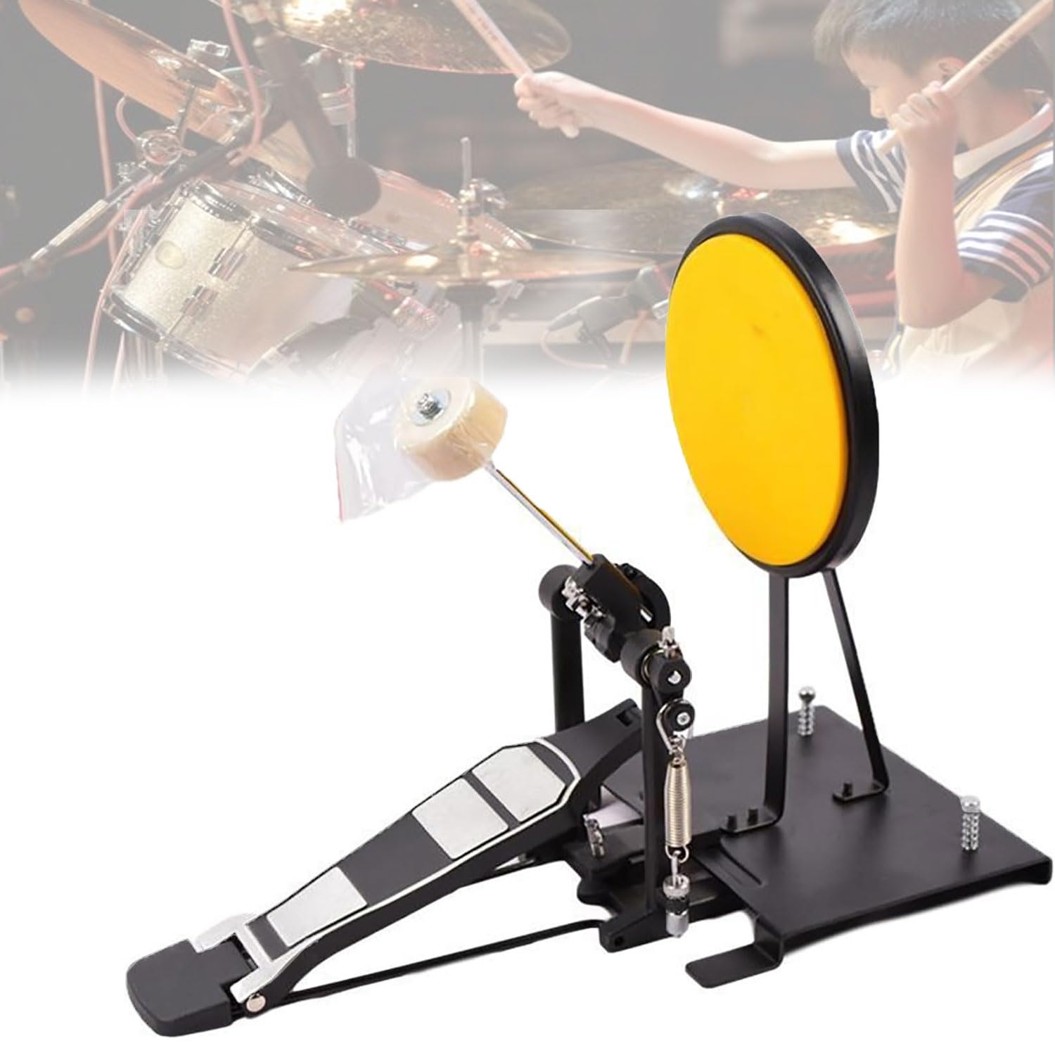 Entrenador electrónico de bombo – Pedal de práctica de autoaprendizaje para músicos principiantes para mejorar las habilidades y el rendimiento del bombo